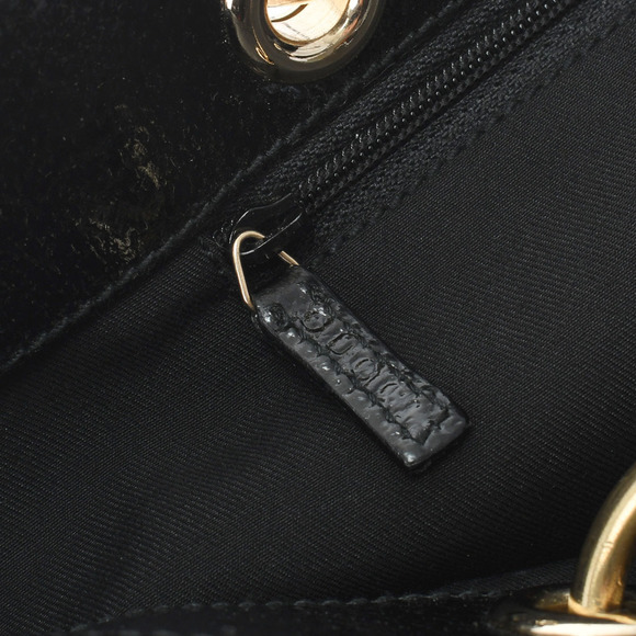 Gucci Mini Black Gold Hardware GG Canvas Handbag - Picture 11 of 14